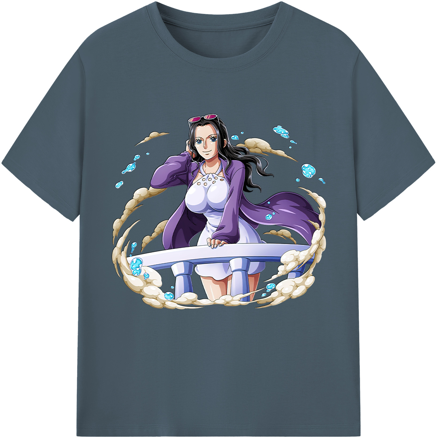 ワンピース ニコ・ロビン ONE PIECE Nico Robin 綿100％半袖Tシャツ（フロントプリント）